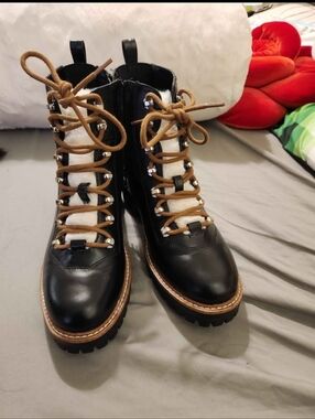 Target Lace Up Boots Like New